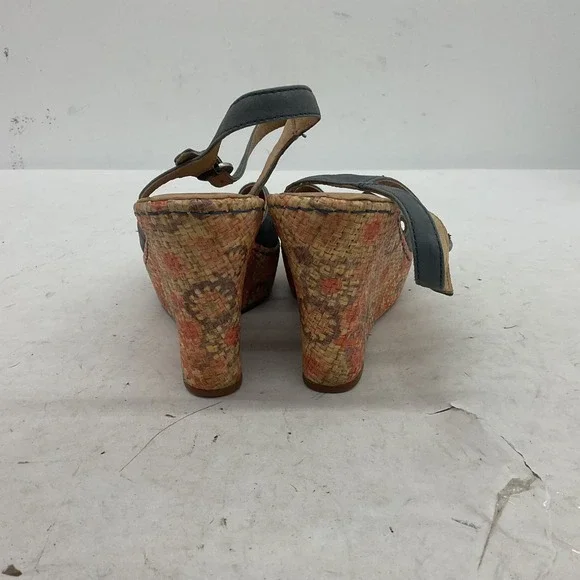 Born Gray Leather Slingback Heels Women's Shoe Size 8 - Picture 2 of 6